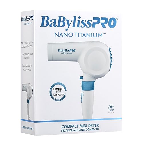 Miniatura 6 de Compact Midi Hair Dryer, 1000 watts, Great for Travel or touchups, Includes Diffuser and Concentrator