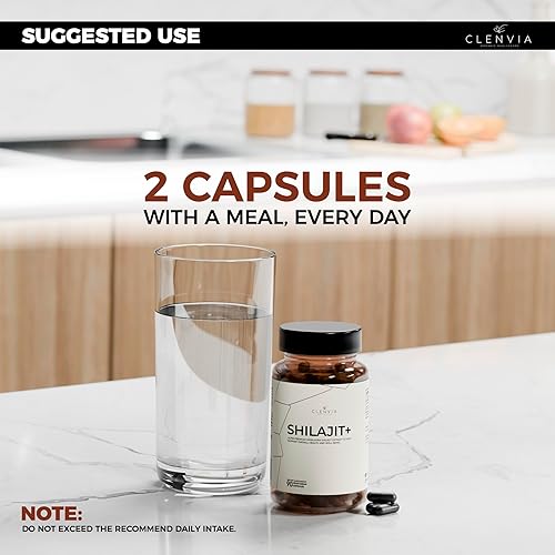 Miniatura 2 de Cápsulas de extracto de shilajit del Himalaya, 90 unidades, Shilajit puro para hombres y mujeres, apoyo energético natural