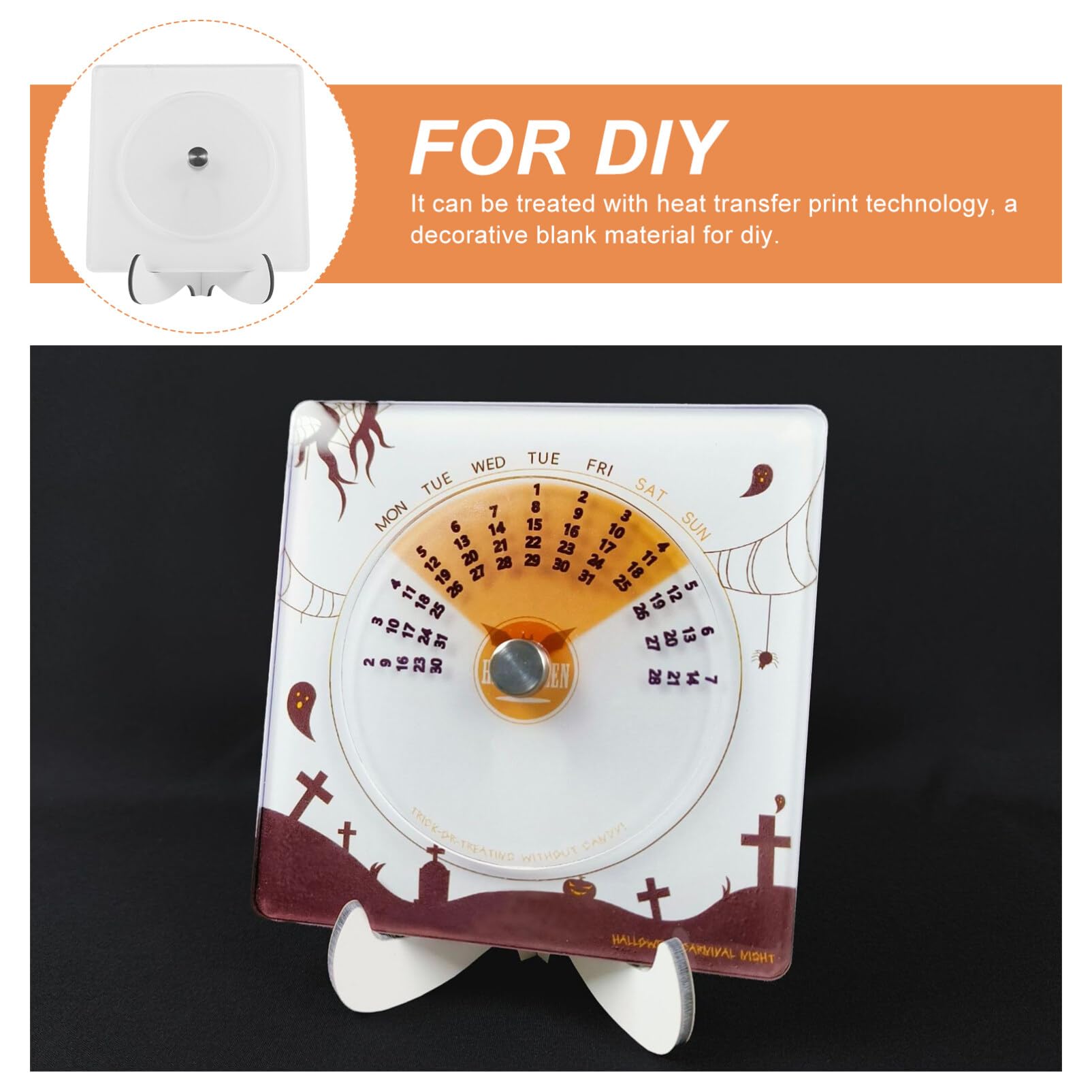 Amazon.com : Yardwe Decor Blank Sublimation Material Blank for Diy Calendar  Sublimation Blank Ornament Blank Crafting Material Blank Adorn Blank Diy  Material Desktop White Acrylic : Office Products