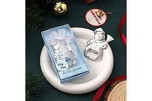 The Snowman Bottle Opener Set of 24, Charming Christmas Party Decoration Gifts for the Holidays