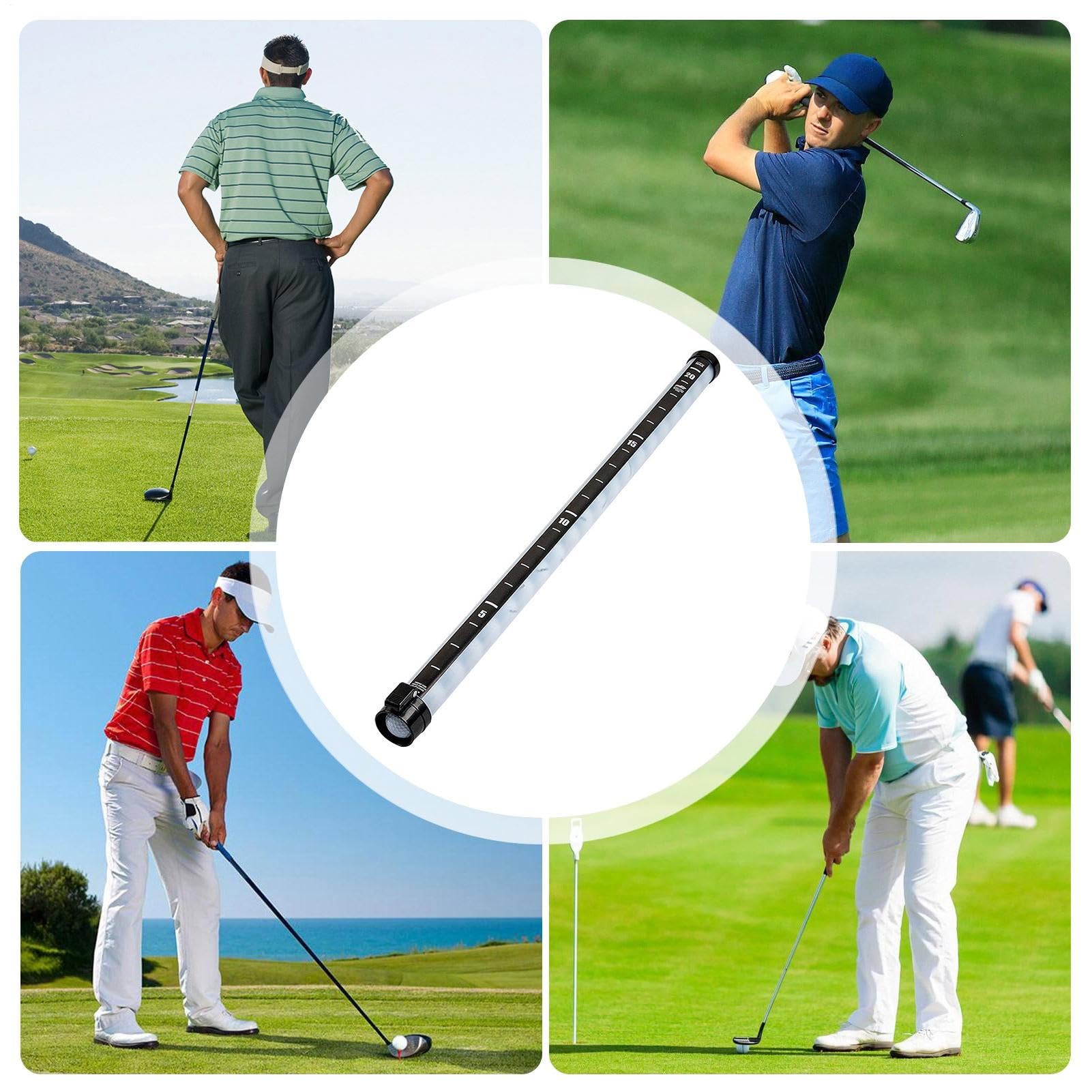 Lambo Golfball Sammelrohr Golfball Shagger Rohr Golfballrohr Picker, Golfball Aufnehmer Golfballpicker Shags Tube, Golfball Sammler Grabber Fasst 21 Bälle, Golfball Pick-up Stahlrohr-Retriever