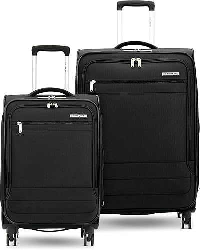 Samsonite Aspire DLX Softside - Equipaje expandible con ruedas giratorias, Negro -, Aspire Dlx Softside Equipaje