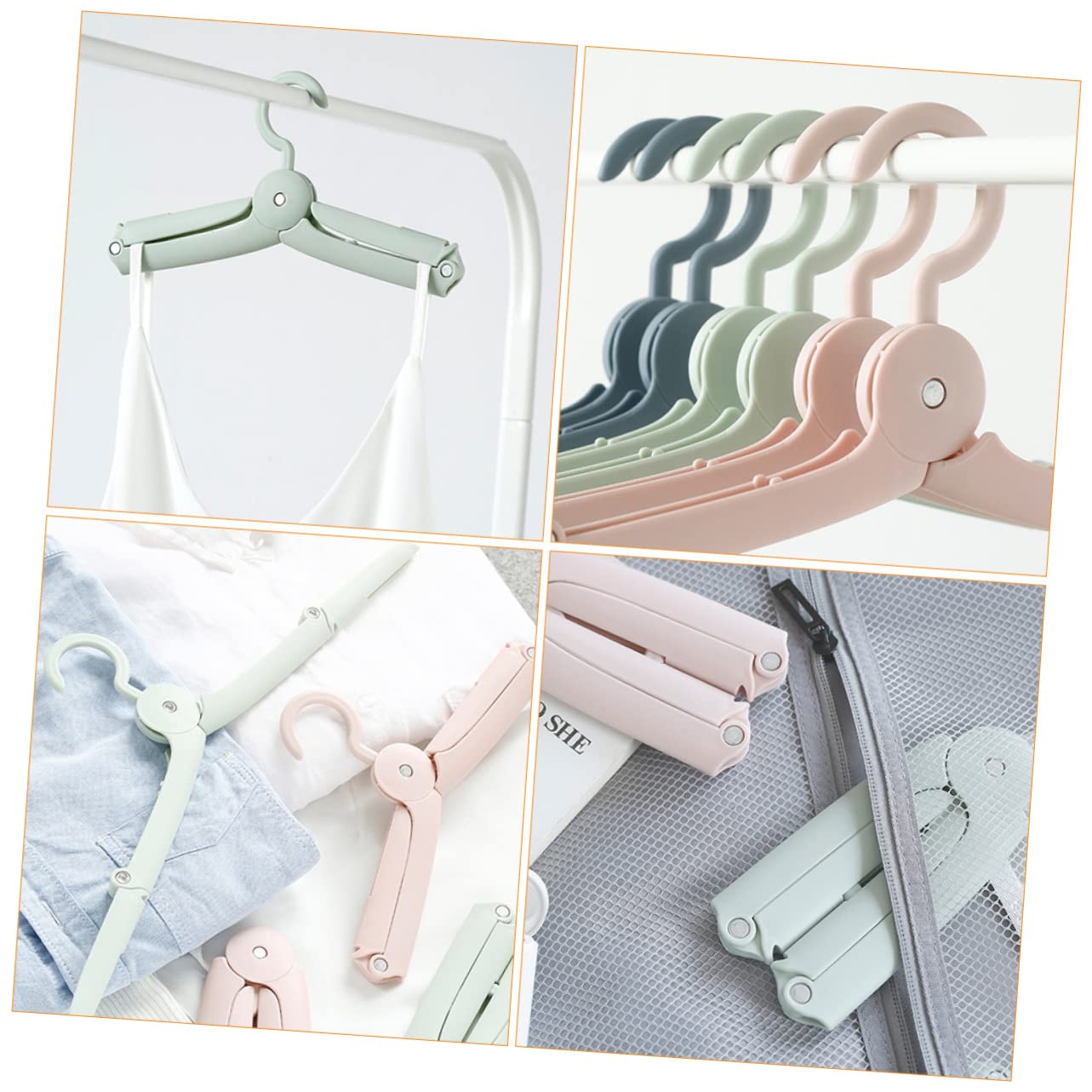 MAGICLULU 3sets Appendini Pieghevoli Per Grucce Multi-funzionali e Compatte Per Abbigliamento Accessori e Utensili Design Portatile e