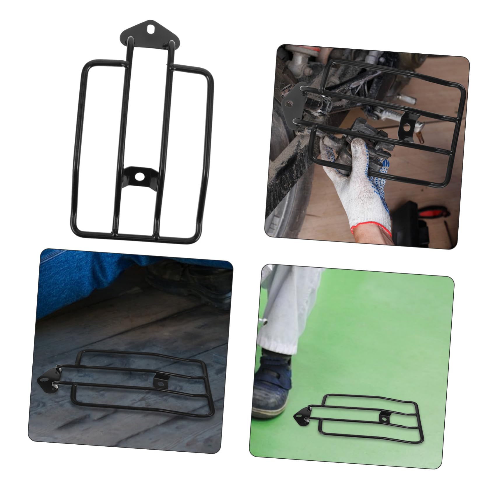Cabilock Marco De Trasera Modificado De Soporte Trasero para Moto Estante De Equipaje para Motocicleta Rejilla Trasera Portaequipajes para Moto Asiento Trasero Planchar Negro
