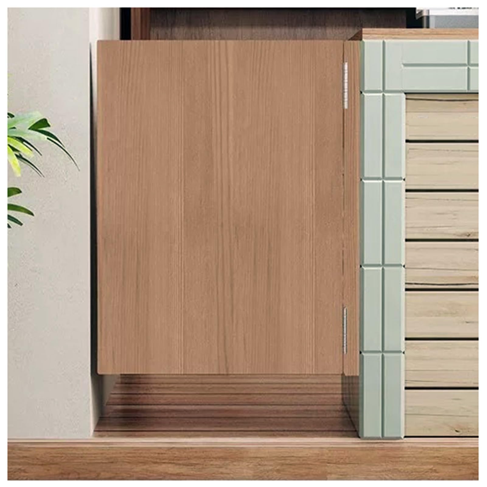 Porta a Battente in Legno di Pino per Saloon, Include Cerniere, Porte Singole a Metà per Cucina, Negozio, Ingresso, Divisorio, Pub(W90xH90cm(36x36in))