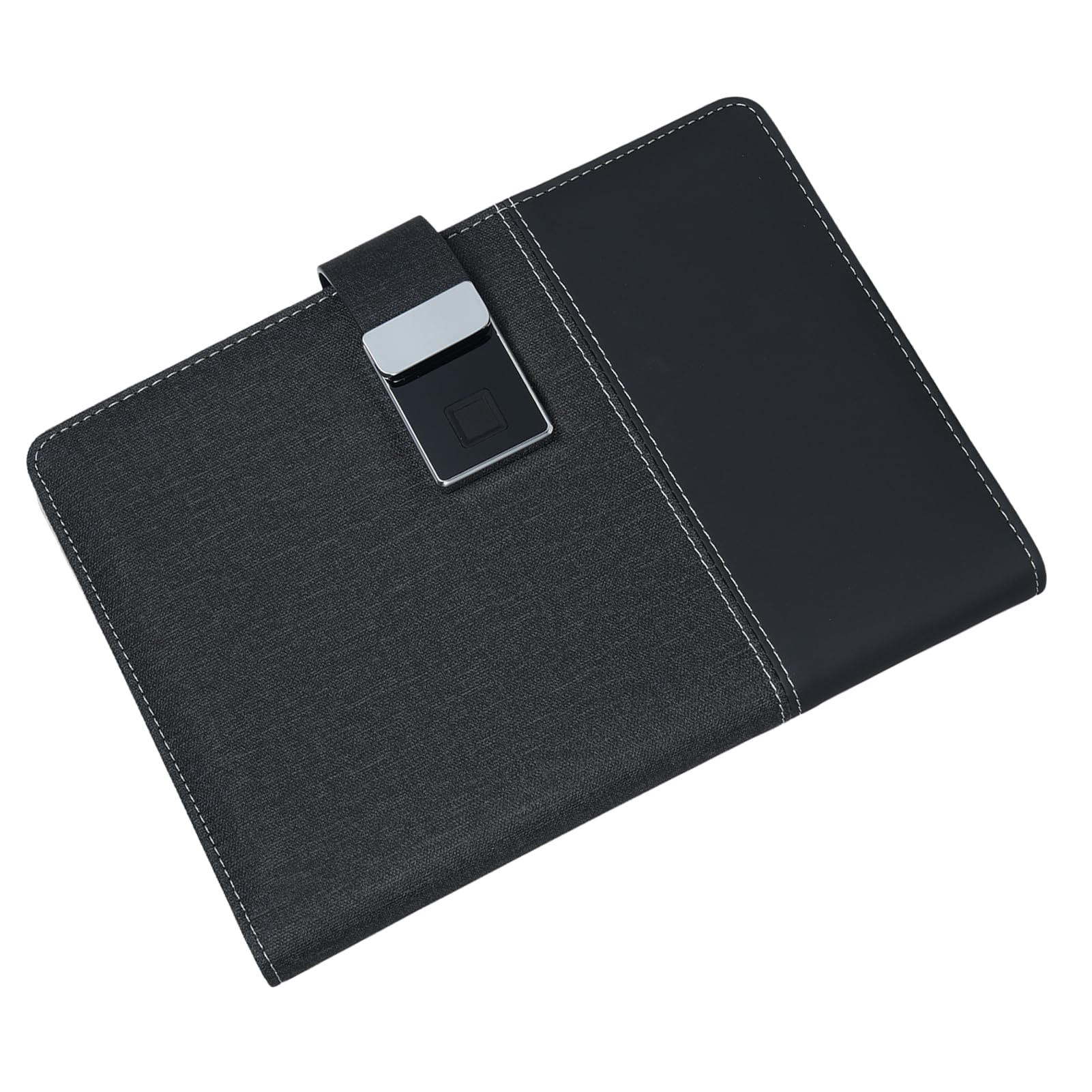 Fabater Notebook A5, Blocco Impronte Digitali Sicurezza Chiavetta USB da 16 GB Diario in Pelle A5 con 4 Slot per Schede 100 Pagine a Righe 6 Raccoglitore Ad Anelli per Professionisti Studenti