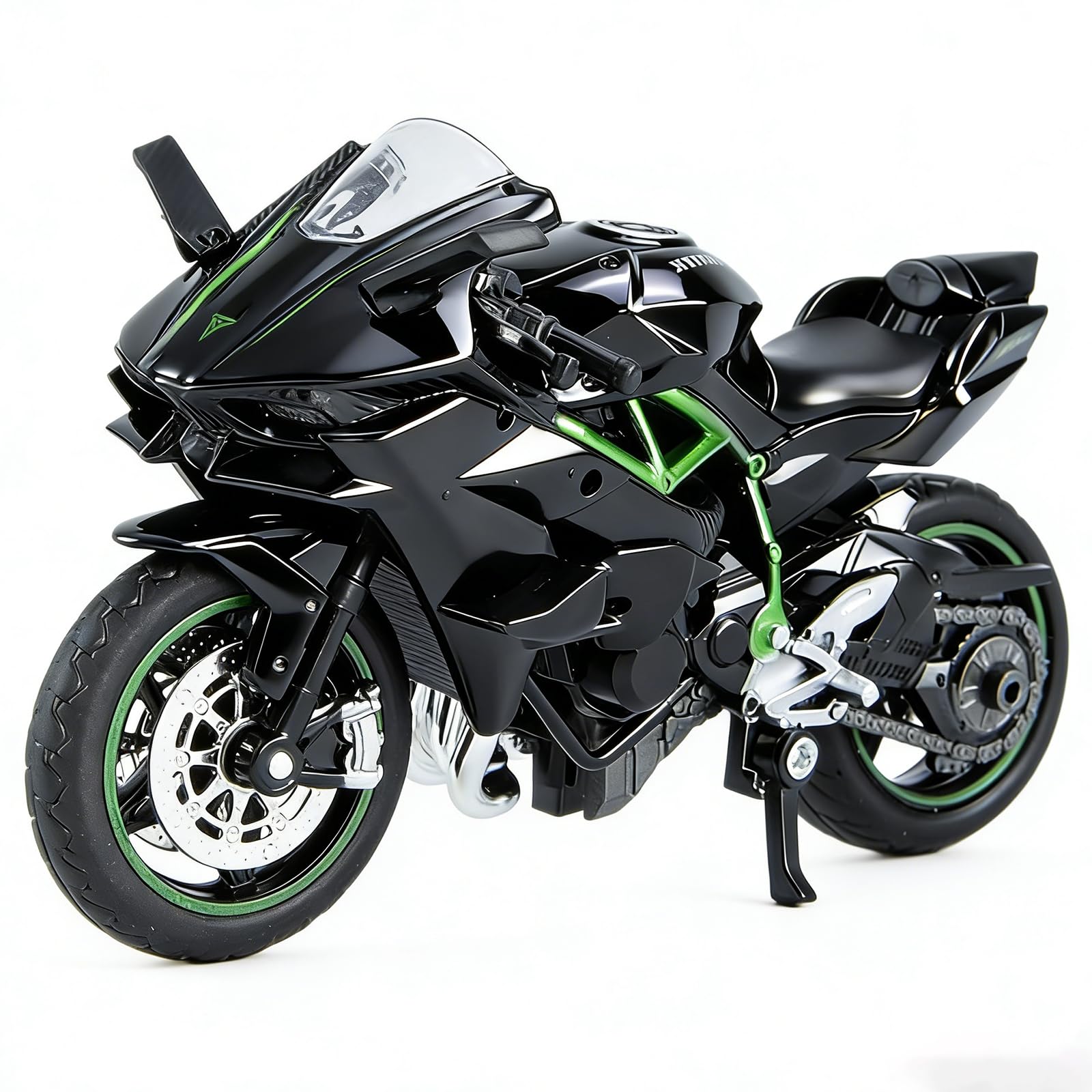 Tupinerq Modellismo Motocicletta Simulazione,Motocicletta della 1:12 Mini Simulazione della, Fuoristrada In Lega Pressofusa Modello per Adulti Uomo Ragazzo, Decorazione Regali di Festa (Nero-blu)
