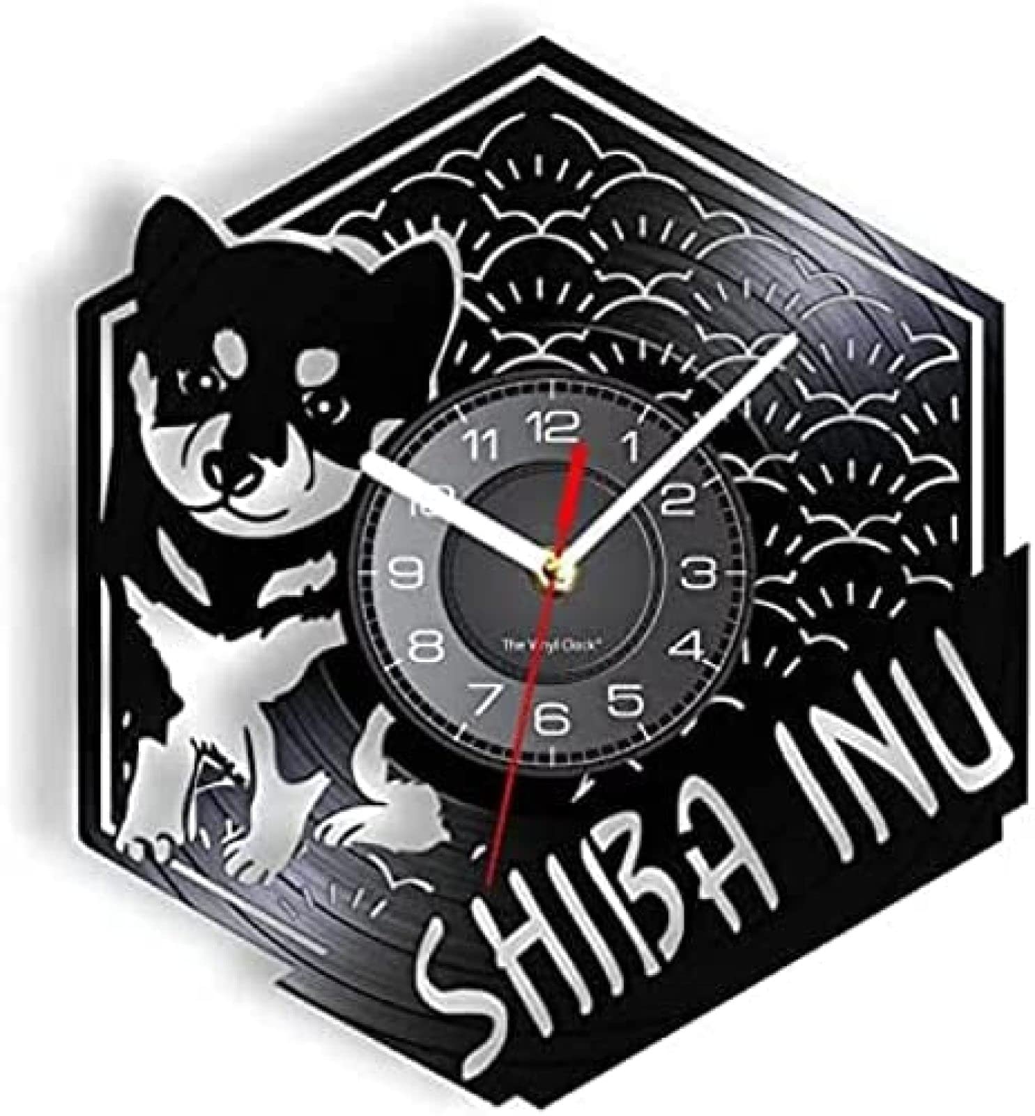 Horloge murale chien silencieuse pour décorer la chambre ou le salon avec style