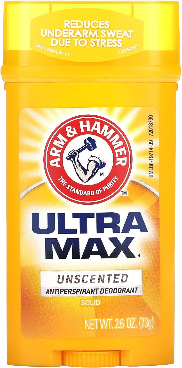 Ultramax Invisible Solid Wide Stick Unscented Antiperspirant & Deodorant-2.8 oz