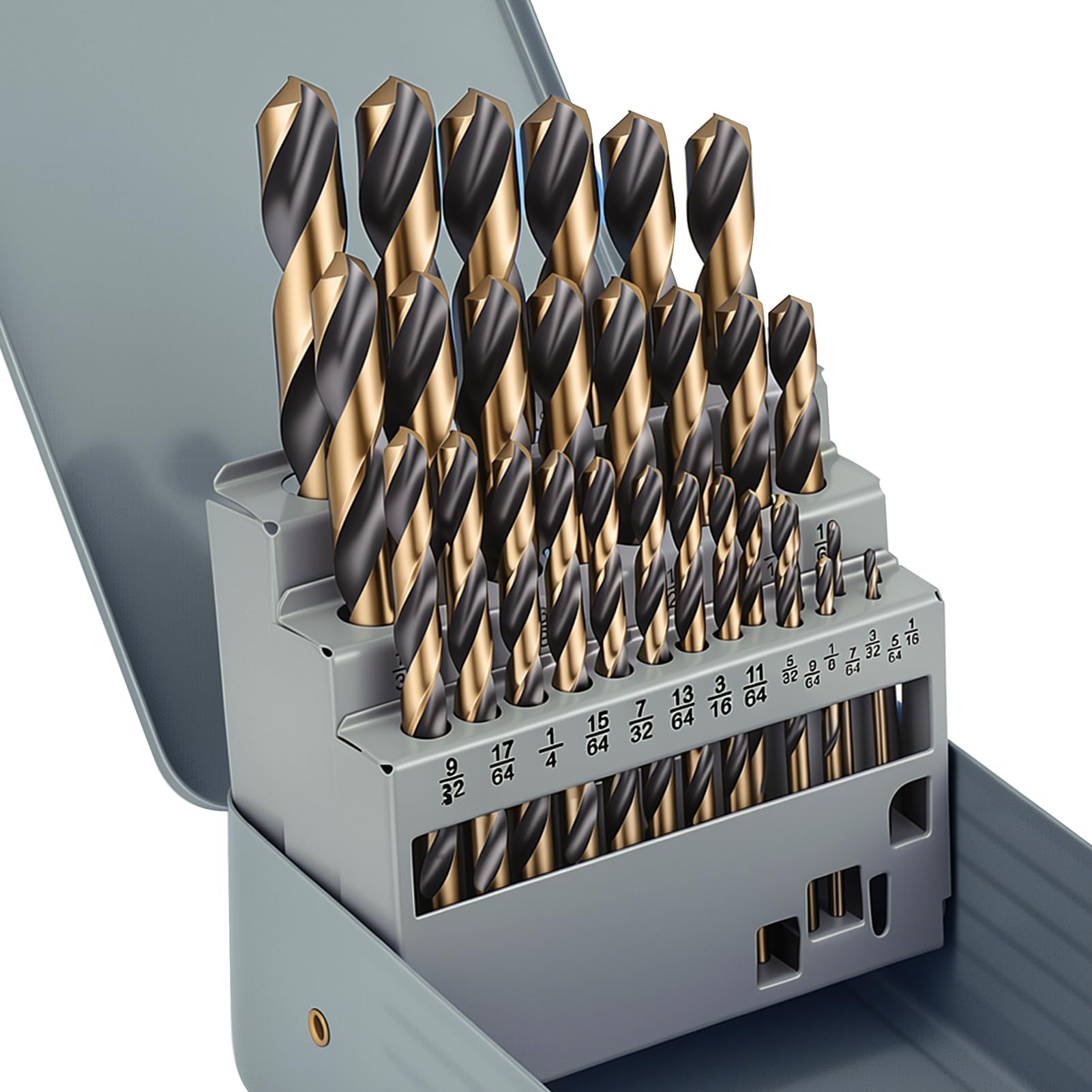 Cobalt Drill Bit Set - 13 Pieces, M35 Steel -8 Cobalt Drill Bit Set - 13 Pieces, M35 Steel -8