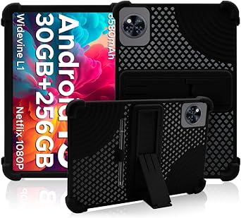 Case for DOOGEE U11 Pro Tablet,NOUKAJU Tablet Protection Casewith Pen,Adjustable Bracket,Soft Silicone,Silicone Protection Cover for DOOGEE U11 Pro 11inch TabletBlack