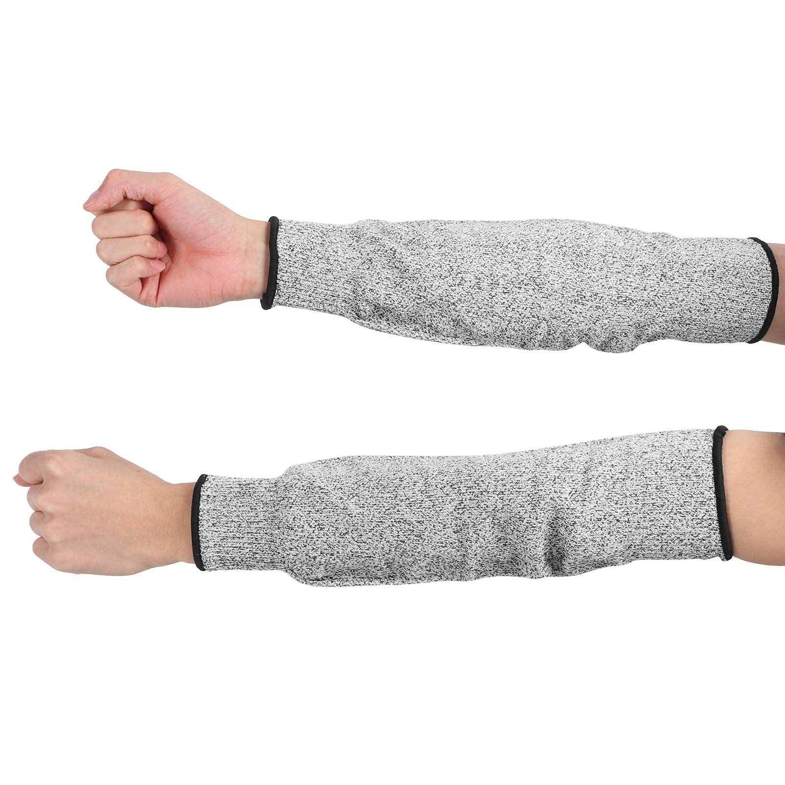 Zerodis Default Safety Arm Sleeve, 1 Pair Arm Protector Gardening Sleeve Gardening Cut-Resistant Sleeve Hppe Level 5 Work Safety Arm Protector