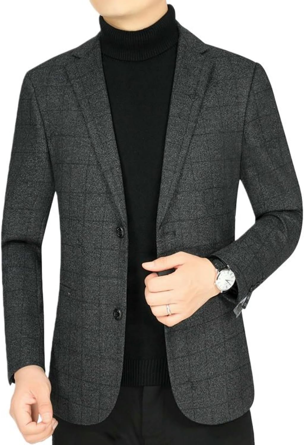 Men’s Autumn Slim-Fit Minimalist Versatile Wool Business Casual Blazer