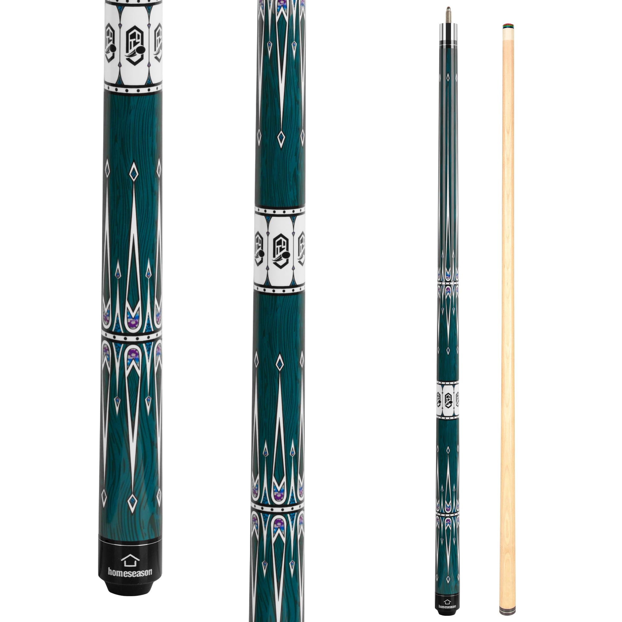 HomeSeason Pool Cue Stick 57" Billiard Cue Sticks Professional Low Deflection Pool Sticks