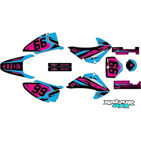 Kit Autocollants Graphiques Roses Pour Honda CRF50/XR50 Et Pit Bikes 50-125cc - Neuf