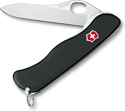 VICTORINOX Sentinel Clip Folding Small Outdoor Swiss Army Knife Multifunctional Disaster Preparedness Goods Camping Swiss Made Multi Tool Compact Multi-Purpose Knife Black Domestic Genuine Product