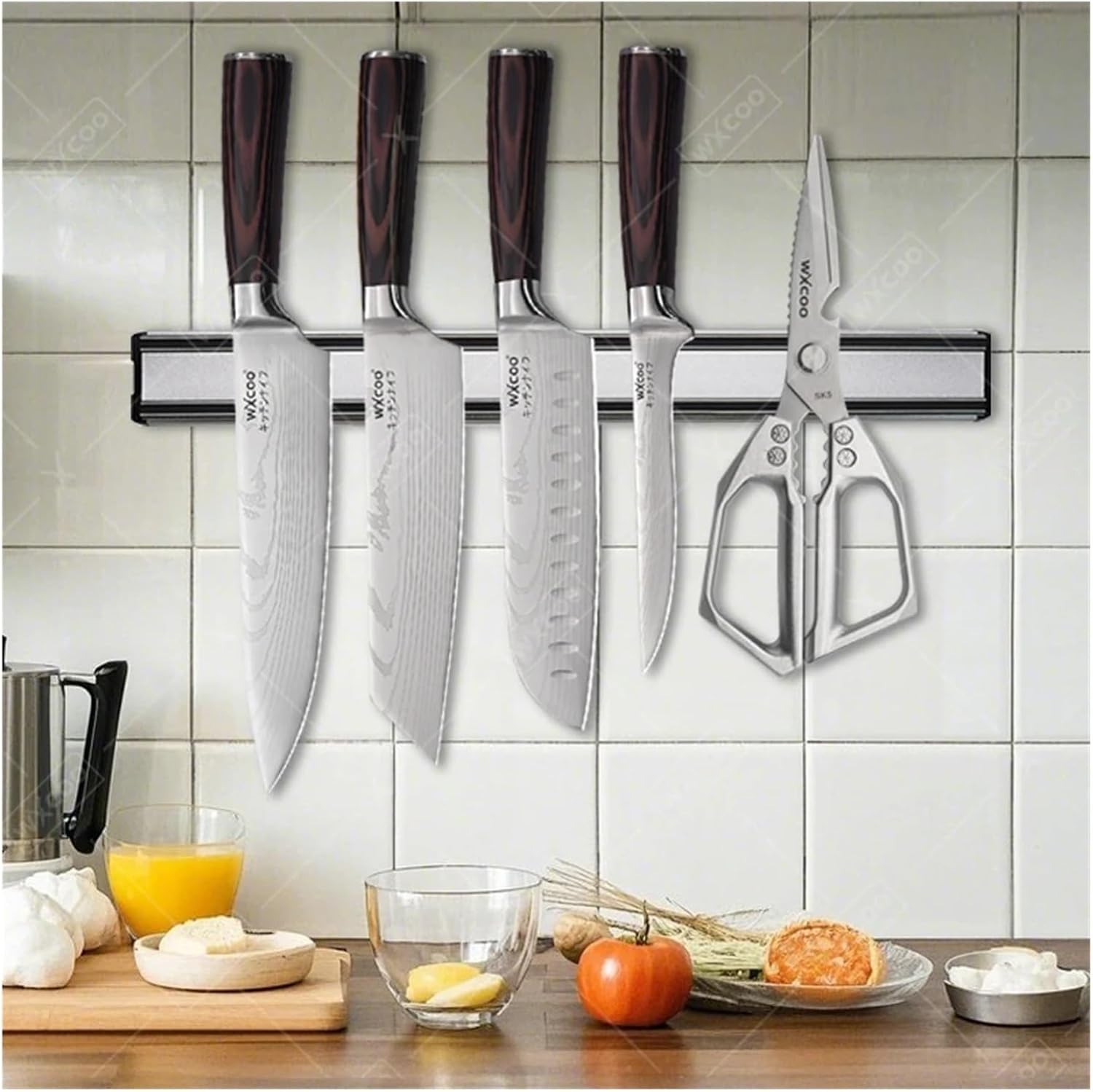 Kitchen Knife Holder Multipurpose Powerful Rack Storage Wall Mounted Magnetic Strip Utensils Accessories(Knife-1PCS)