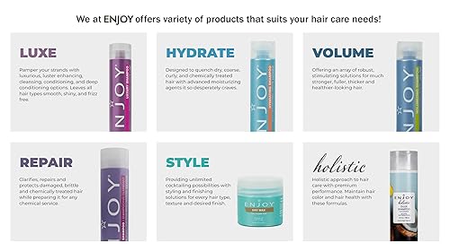 Miniatura 8 de ENJOY Acondicionador súper hidratante para el cuidado del cabello, acondicionador para cabello dañado, productos para el cabello rizado, sin