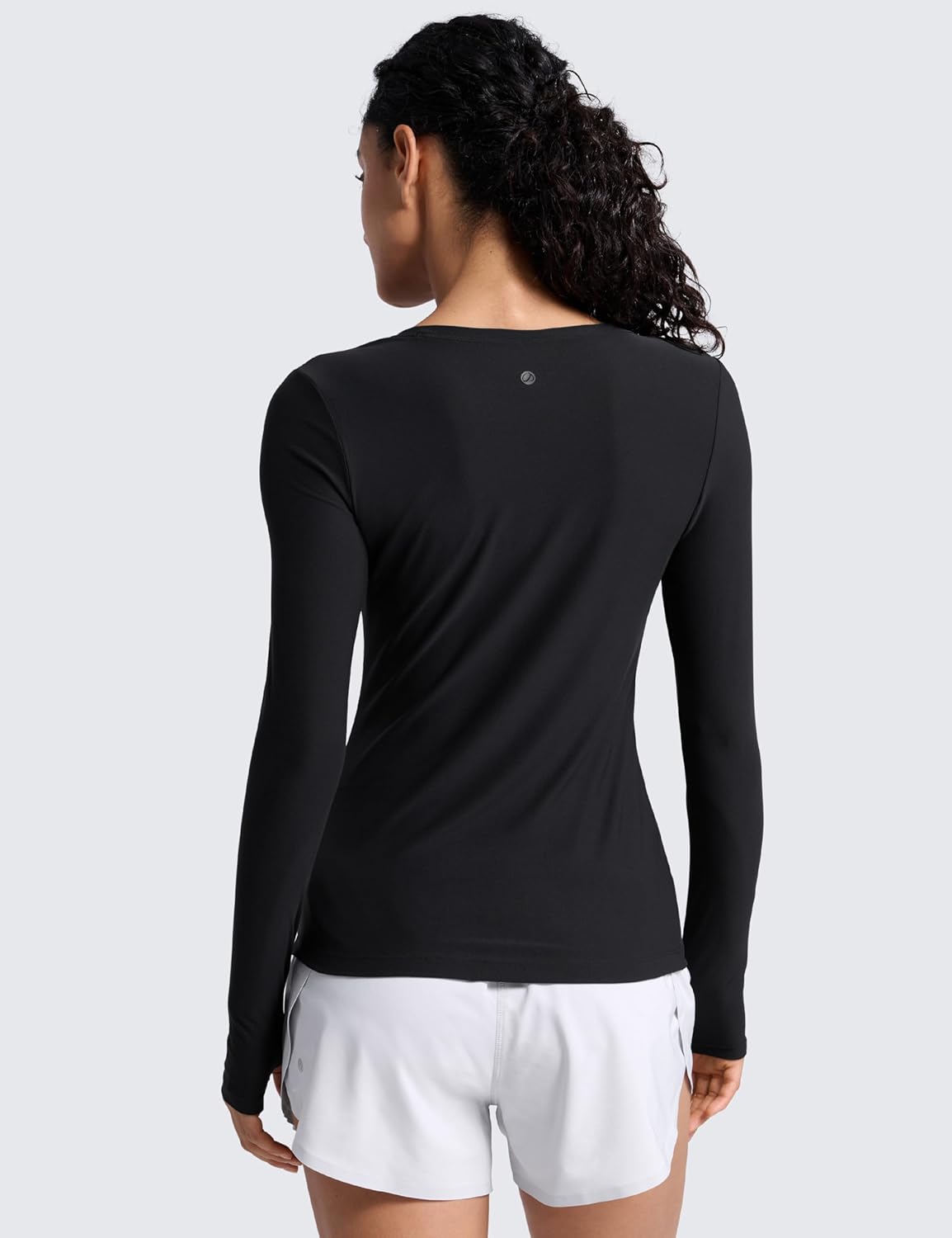 CRZ YOGA Womens Cloudweight Long Sleeve Workout Tops Lightweight Athletic Basic Shirts Soft Casual T-Shirt with Thumb Hole - Image 2