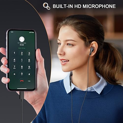 Miniatura 4 de Auriculares USB C para iPhone 1515 Pro 15 Pro Max Galaxy S24 Ultra Plus Tipo C Auriculares con cable con micrófono aislamiento de ruido estéreo semi