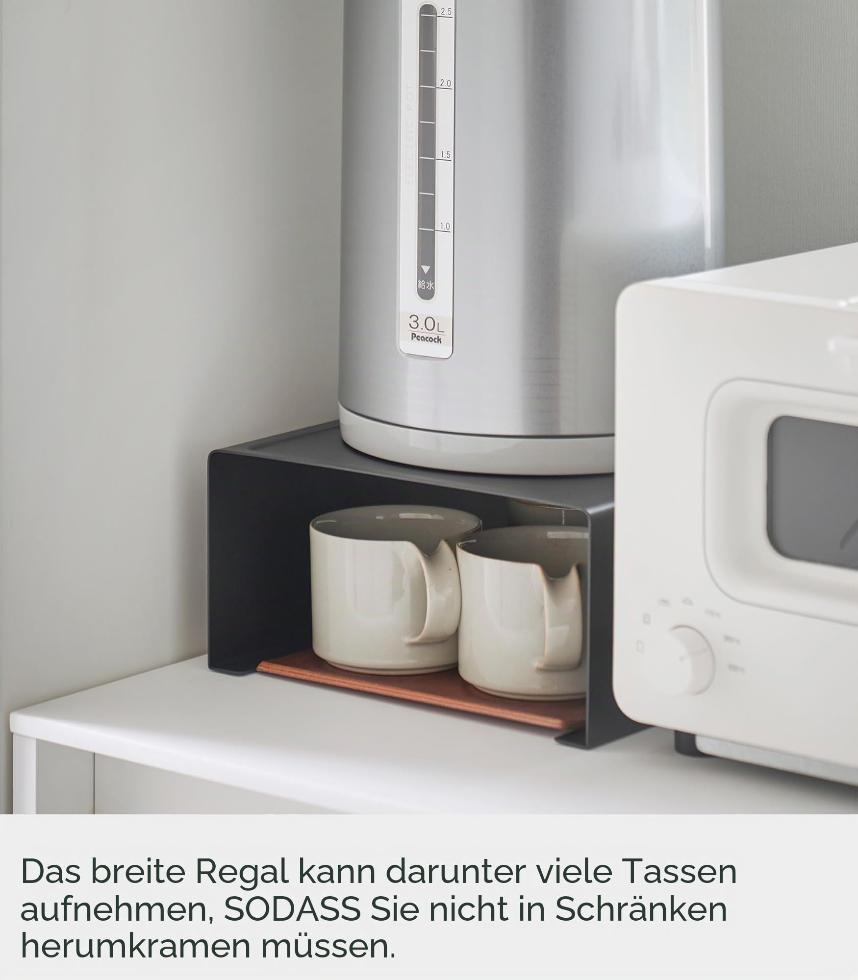 YAMAZAKI Home Küchengeräte-Regal für Mixer, Wasserkocher oder Kaffeemaschine, Arbeitsplatten-Organizer Küche, Haushalt & Wohnen