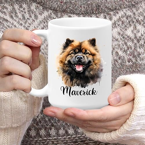 Vista 42 de Taza de café con nombre personalizado de pastor alemán, 11 15 onzas, taza de cerámica blanca de pastor alemán personalizado, regalos para hombres