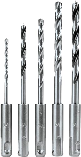 B-59243 5 Pc. Assorted SDS-Plus Drill Bit Set, Metal, Wood