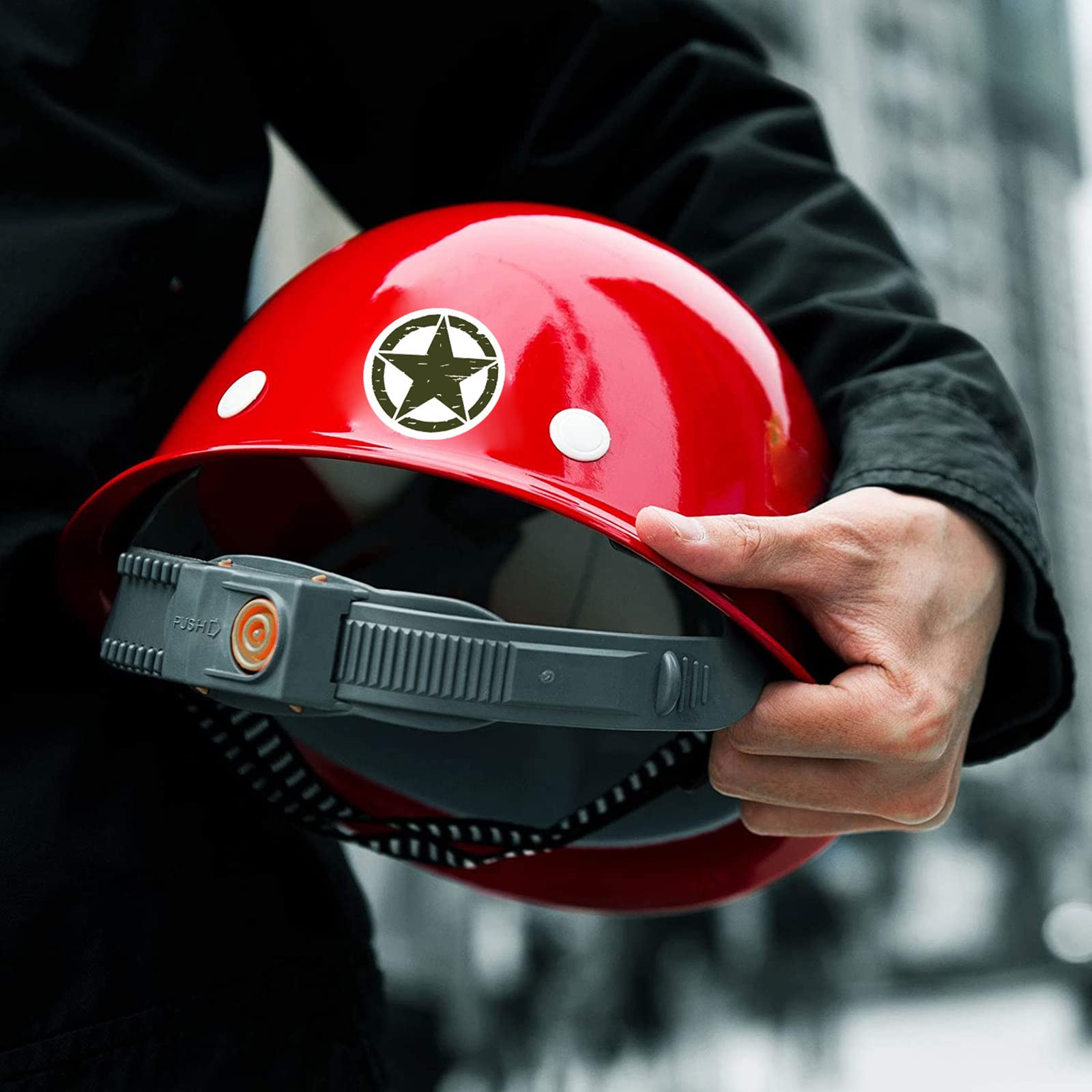 Confezione Da 100 Adesivi Divertenti Per Casco Da Cantiere - Multicolor 3-8cm