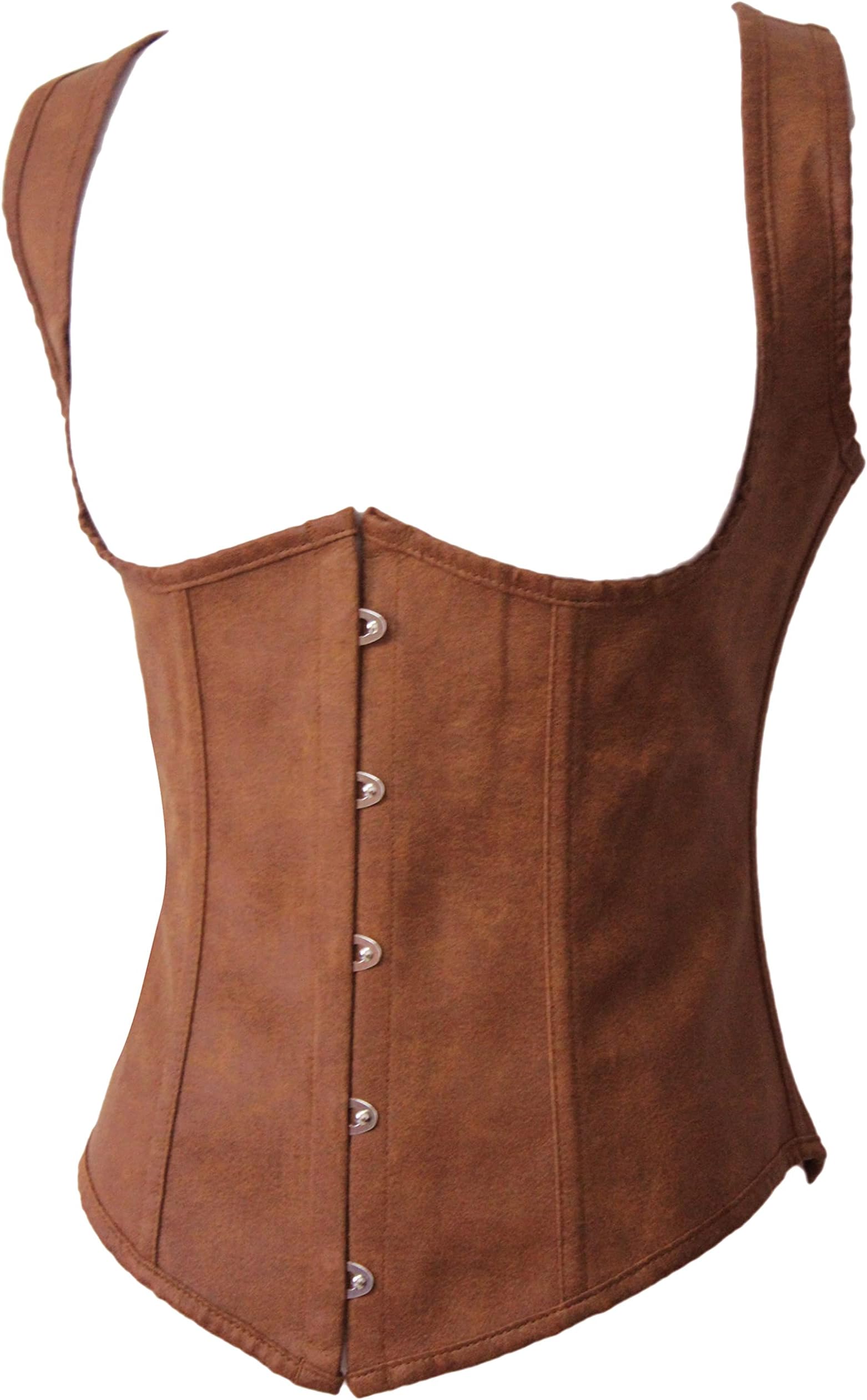 Alivila.Y FashionCorset Womens Faux Leather Steampunk Corsets Victorian Bustier Top