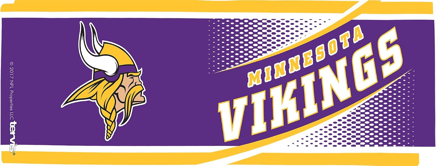 Tervis 1257539 NFL Minnesota Vikings Legend Coffee Mug with Lid, Clear, 16 oz