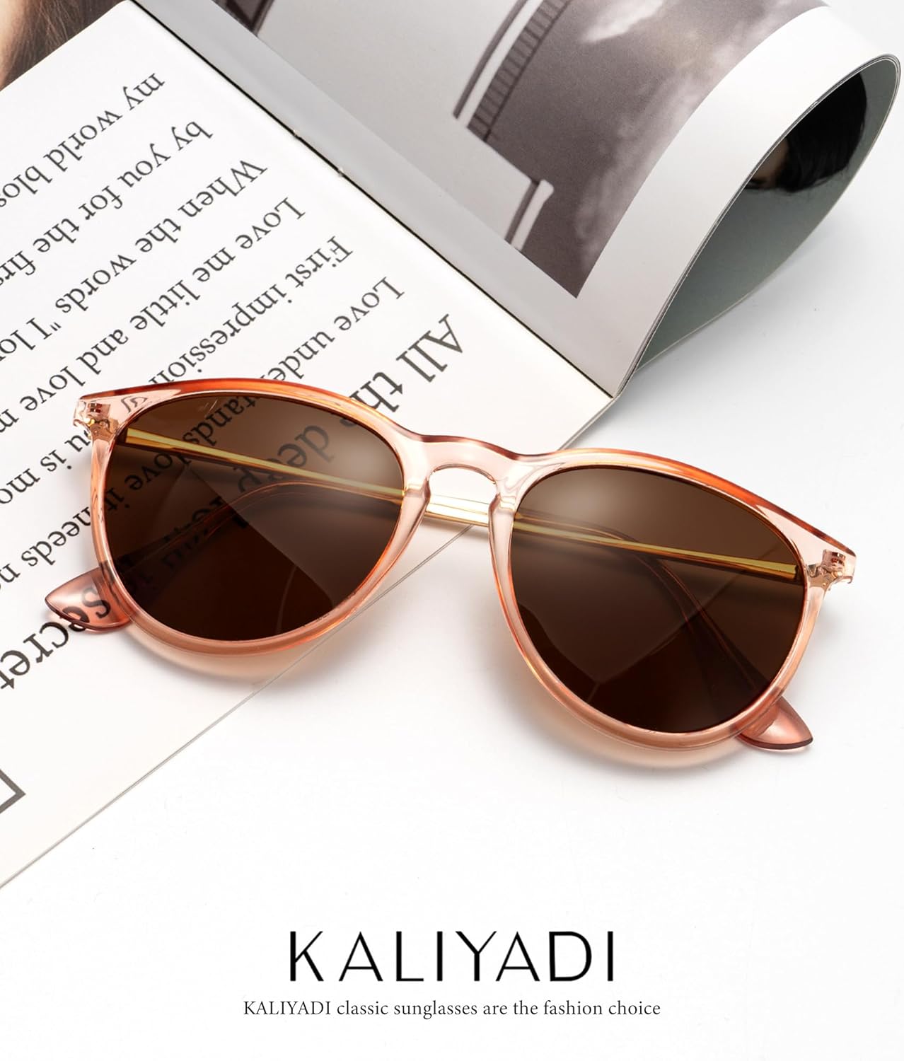 KALIYADI Sunglasses Womens Polarized Womens-Sunglasses: Trendy Sun Glasses with UV400 Retro Style for Party Beach Shopping - Image 3