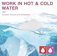 Vista 5 de Vacplus Hojas de detergente natural para ropa (120 cargas) 60 hojas de detergente a granel sin líquido con aroma a melocotón, tiras biodegradables