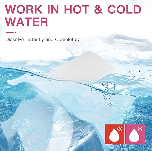 Miniatura 5 de Vacplus Hojas de detergente natural para ropa (120 cargas) 60 hojas de detergente a granel sin líquido con aroma a melocotón, tiras biodegradables