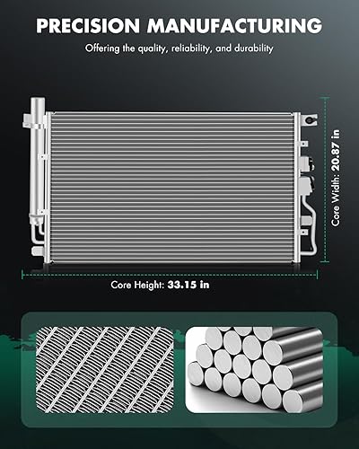Miniatura 2 de SCITOO 3789 Condensador para Chevrolet para Equinox para 2010-2015 2.4L 2010-2012 3.0L 2013-2015 3.6L, para GMC para Terrain para 2010-2016
