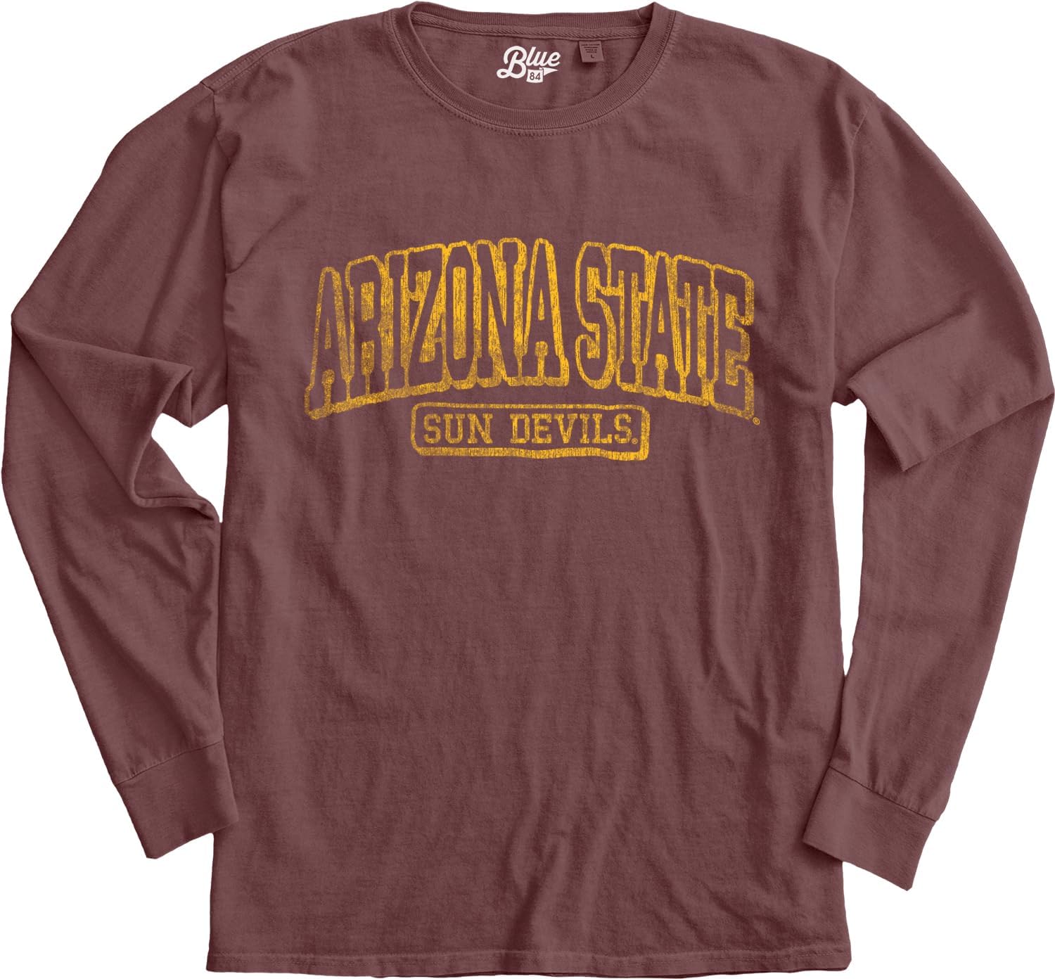 Blue 84 NCAA Unisex-Adult NCAA Officially Licensed Long Sleeve T-Shirt Team Color Dyed Ringspun Vintage - Image 3