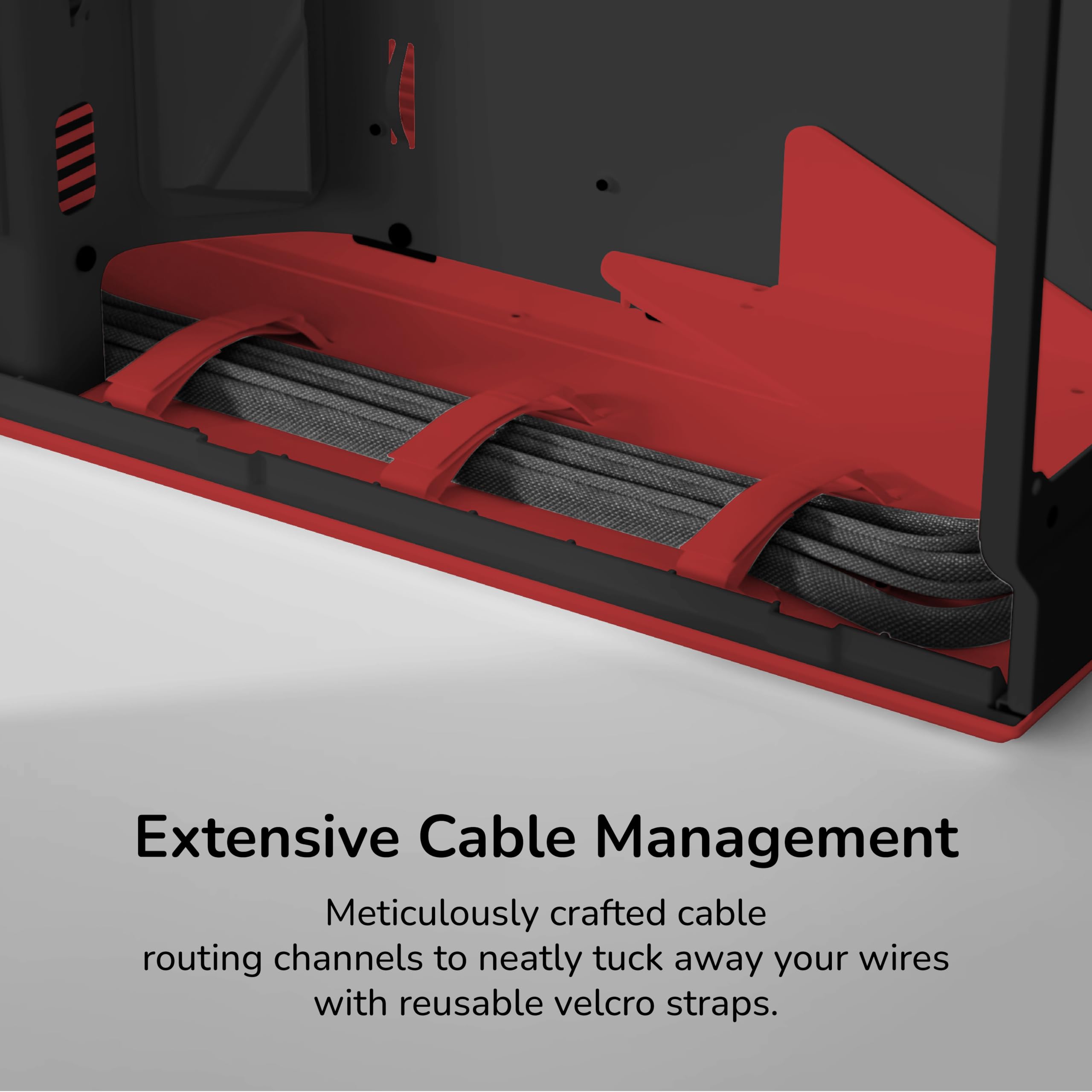 HYTE Y70 Ulepszona nowoczesna estetyczna dwukomorowa obudowa komputerowa Mid-Tower ATX z panoramicznym szkłem hartowanym, kabel PCIE 4.0 w zestawie, czerwona (CS-HYTE-Y70-BR)