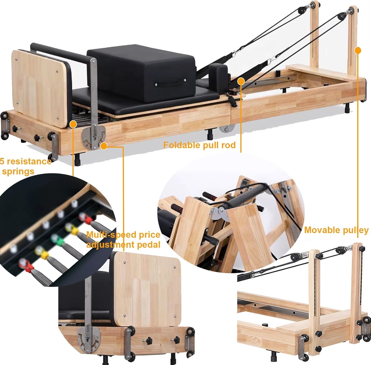 マウイ様専用】木製リフォーマー ピラティス用 マウイ】木製