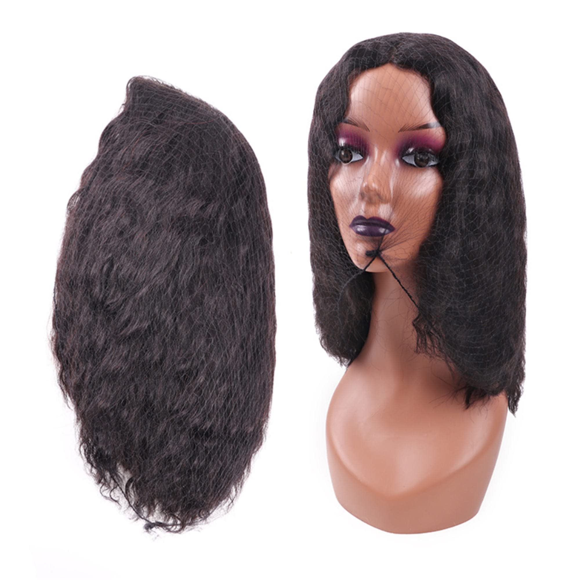Unsichtbare Haarnetze für langes Haar, 100 Stück, 45,7–116,8 cm, schwarz, elastisches Netz, Perückenkappe für Perücken, Frontverschluss, Haarknoten, Schlafen, Lebensmittelservice (61 cm)