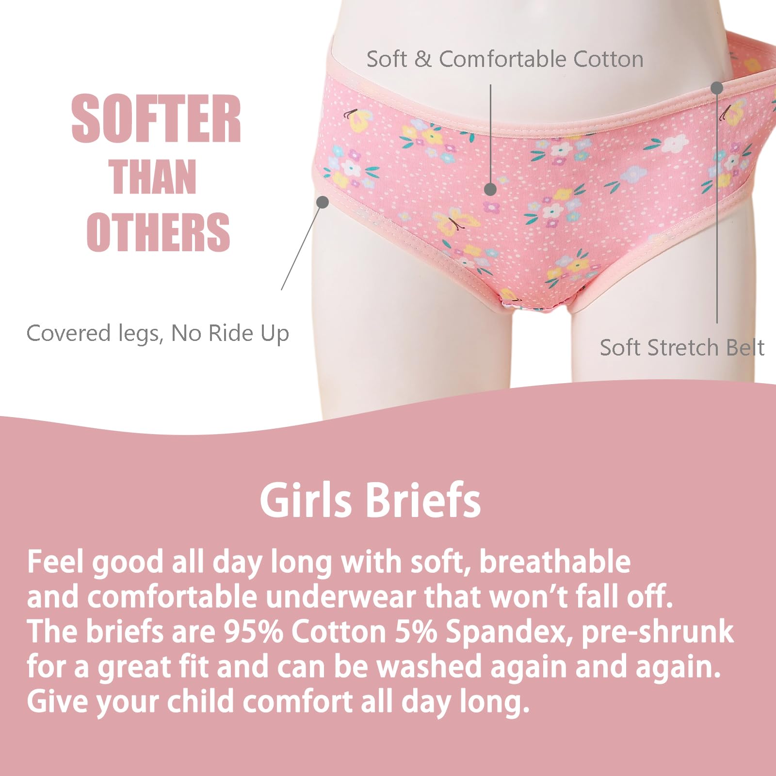 Bébé 12 Pièces Culotte Doux Confort Culotte Coton Culottes Petites Filles Assorties Culottes 2-12 Ans