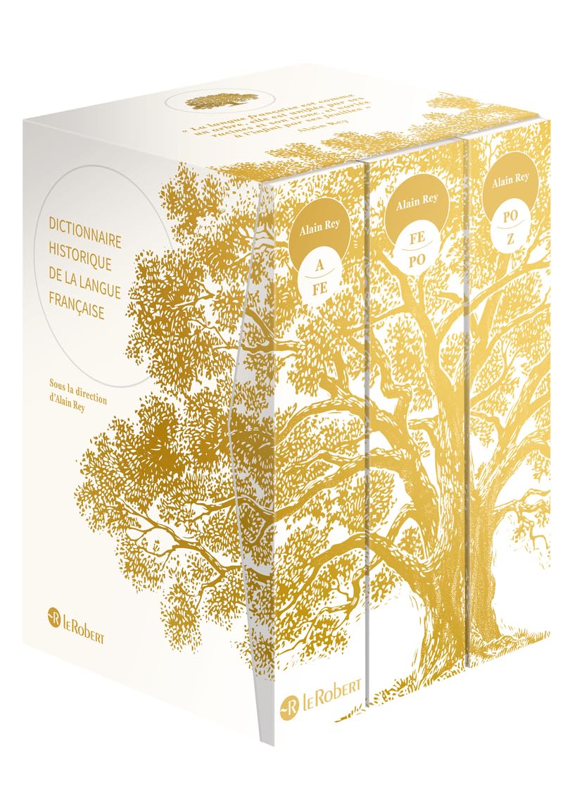 Dictionnaire historique de la langue française, l'édition ultime - Coffret compact 3 volumes - blanc