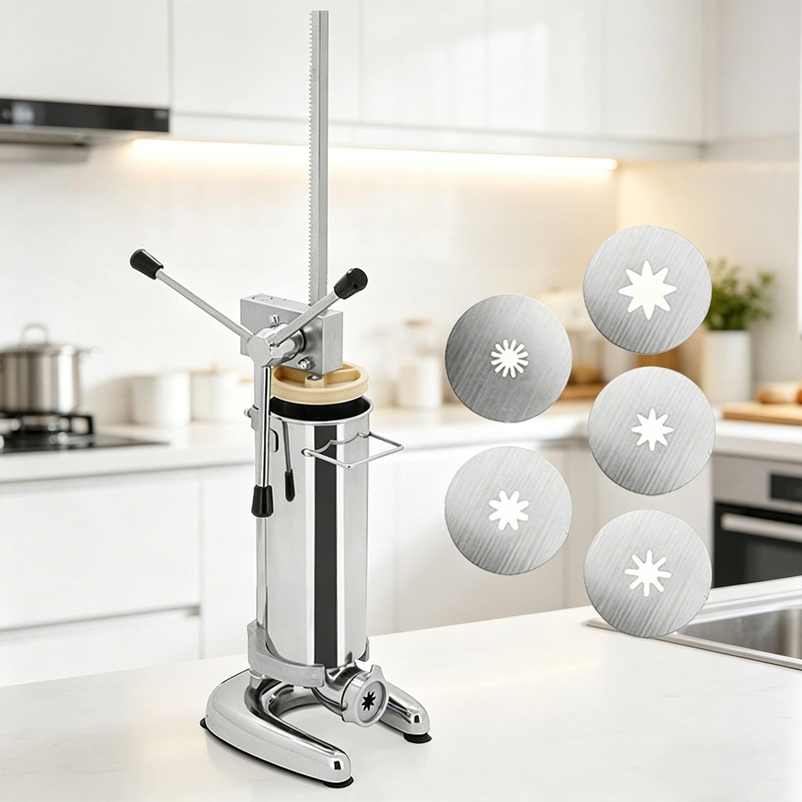 Machine à Churros en Acier Inoxydable - Appareil Manuel Churrera pour Pâtisseries Espagnoles Maison 2L