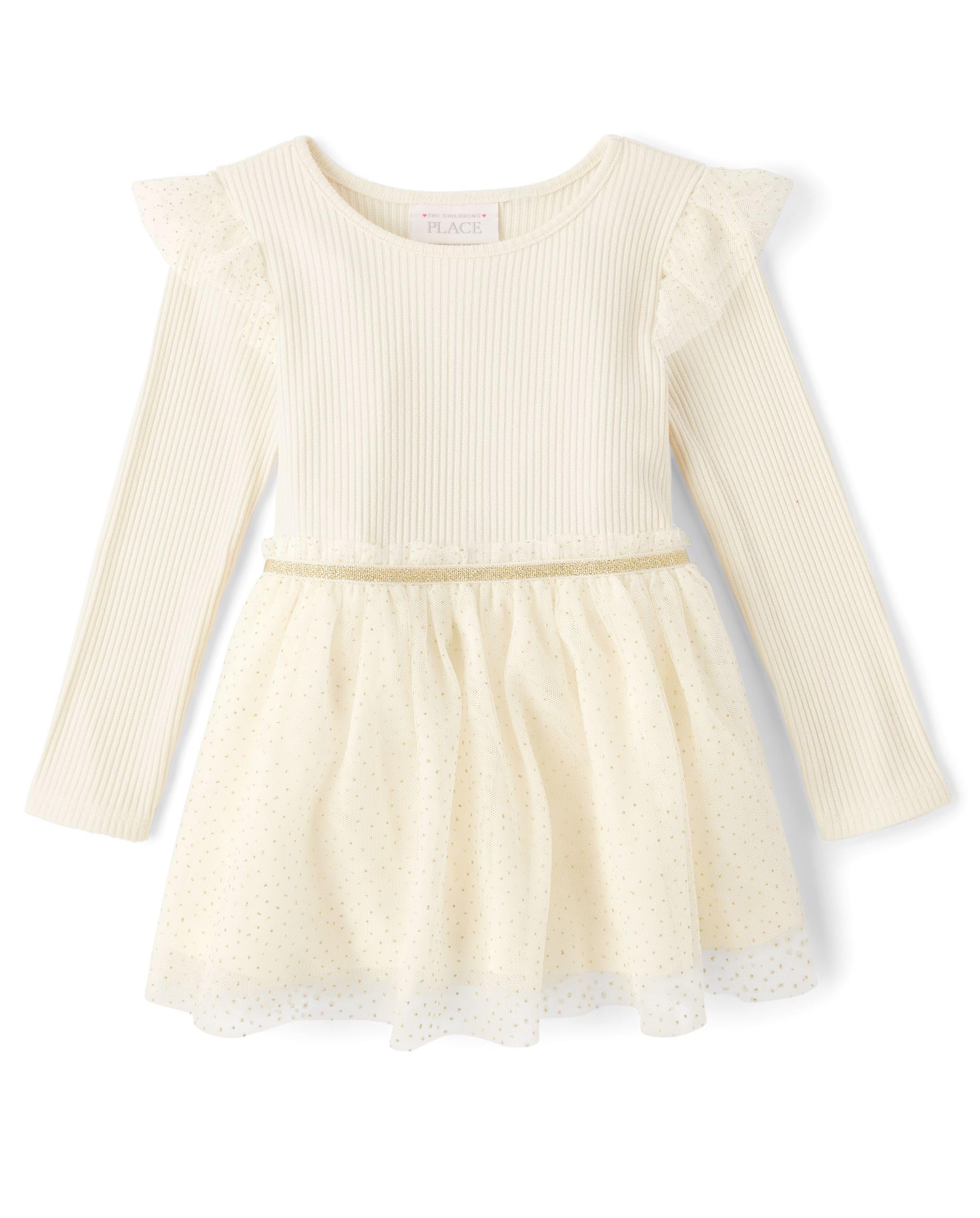 The Children's Place baby girls Heart Mesh Tutu Dress