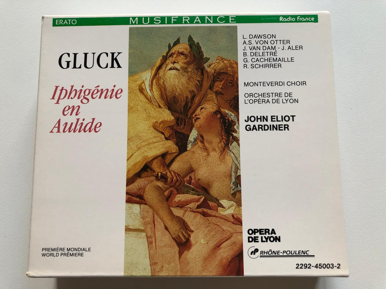 Gluck - Iphigénie en Aulide / Dawson · von Otter · Van Dam · Aler · Deletré · Cachemaille · Schirrer · Monteverdi Choir · Orchestre de l'Opéra de Lyon · Gardiner