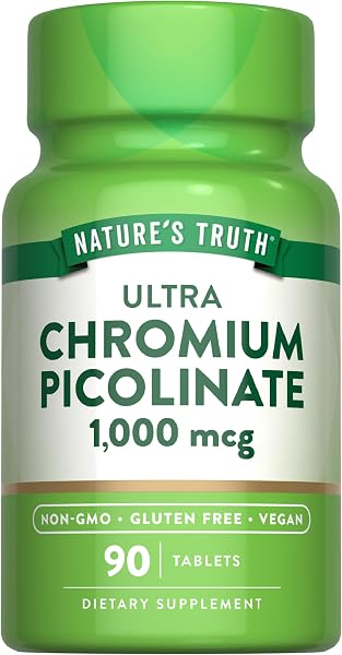 Nature's Truth Ultra Chromium Picolinate 1000mcg 90 Tablets