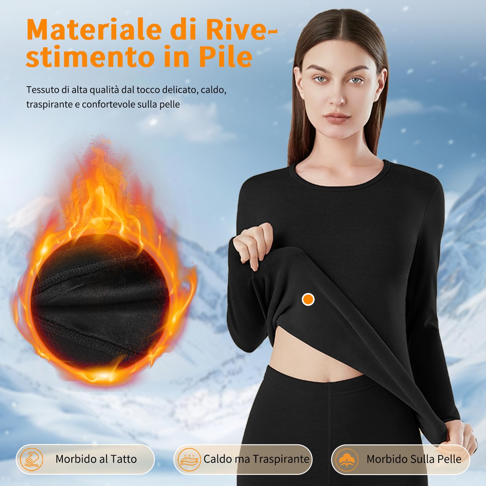 Maglia Riscaldata Uomo Donna, Camicia Biancheria Intima Termica Riscaldato con Batteria 16 Zone, T-Shirt Termica USB a Maniche Lunghe da Sci