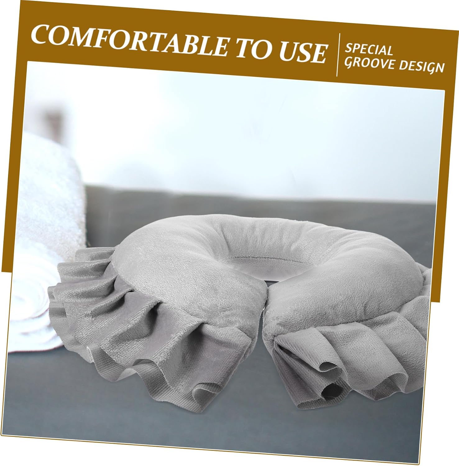 Angoily Face Massage Pillow Reusable Spa Face Cushion for Comfortable and Neck Support for Beauty Salons and Home Use Easy to Clean Massage Headrest