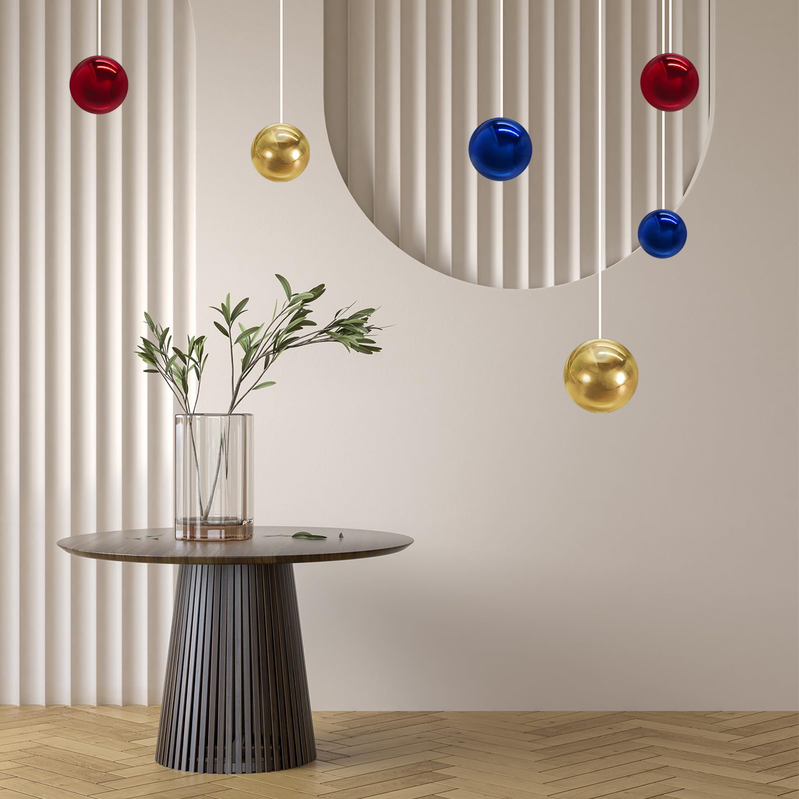 QUARKZMAN Boule Miroir Jardin 63mm - Sphère Réfléchissante Acier Inoxydable Noir Brillant Pour Décoration Intérieur Extérieur