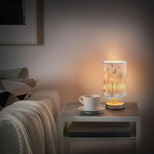 Miniatura 6 de Table Lamps Decorative Table Lamp Electric Woodland Bunnybears Snail Lamps for Reading Dining Room