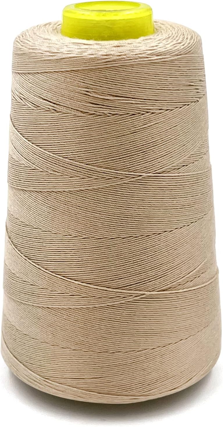 Tortoise UV Resistant High Strength Polyester Thread for Upholstery Human Hair Sewing Thread Weaving Thread 1000 Yards Color Black