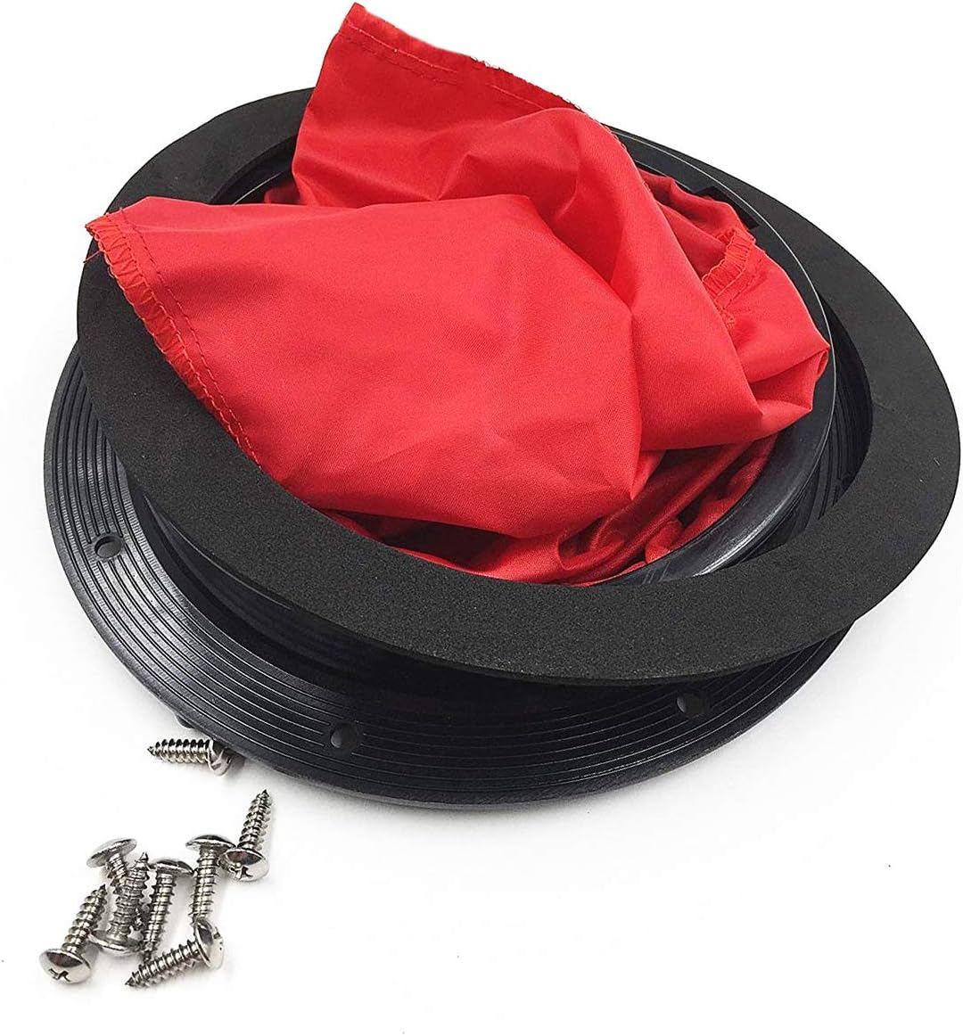 FORSUN 6 Inch Hole Diameter Deck Hatch with Cat Bag for Kayak Boat Fishing Rigging